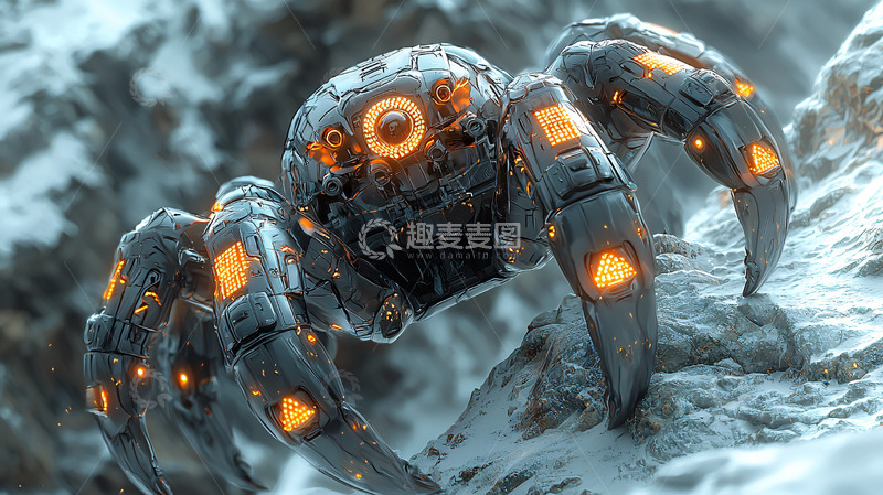 高清大图下载【趣麦麦图】机械蜘蛛