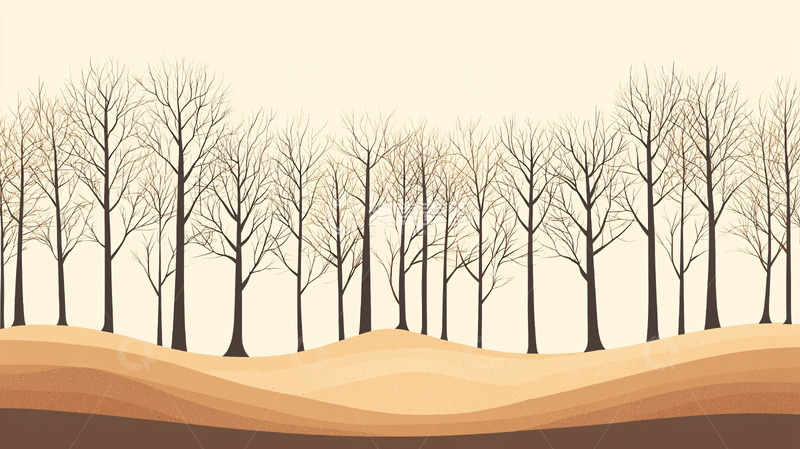 高清大图下载【趣麦麦图】冬季树林