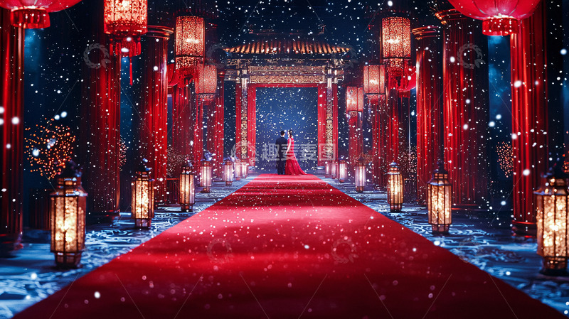 高清大图下载【趣麦麦图】红毯喜宴场景