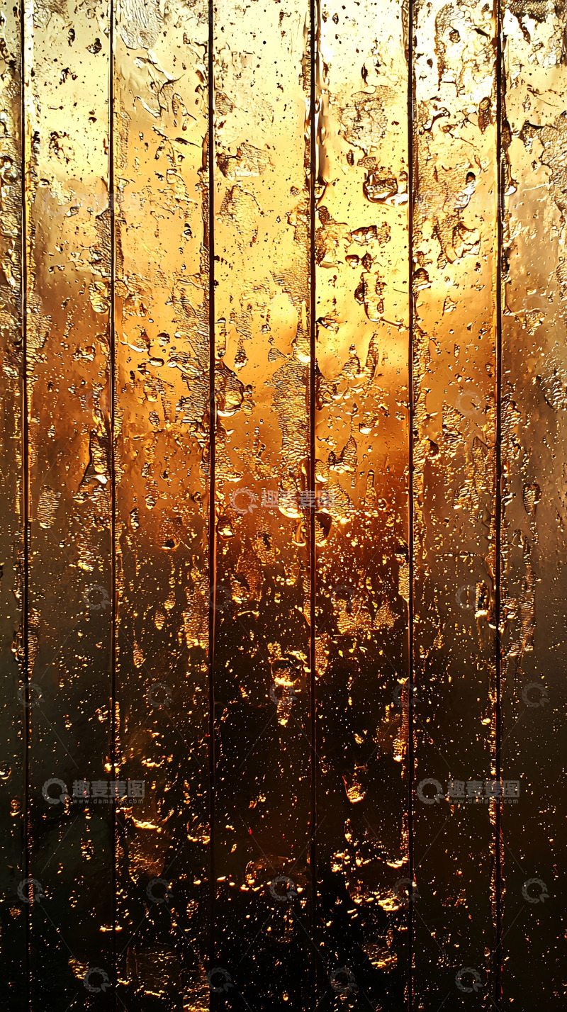 高清大图下载【趣麦麦图】金色液体流淌在垂直表面
