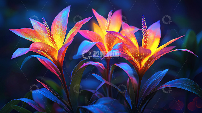 高清大图下载【趣麦麦图】光彩夺目的花朵