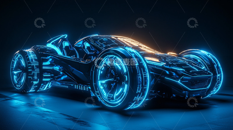 高清大图下载【趣麦麦图】未来感跑车