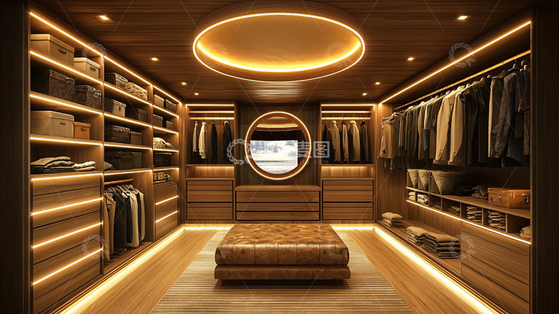 高清大图下载【趣麦麦图】高端奢华衣帽间
