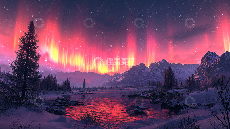 高清大图下载【趣麦麦图】极光