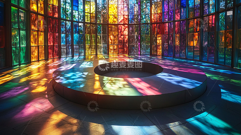 高清大图下载【趣麦麦图】彩色玻璃窗