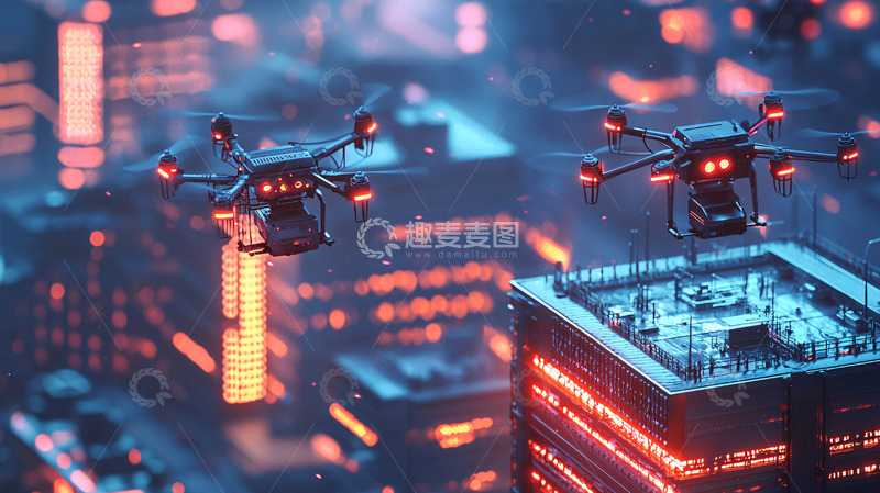 高清大图下载【趣麦麦图】未来城市夜景10