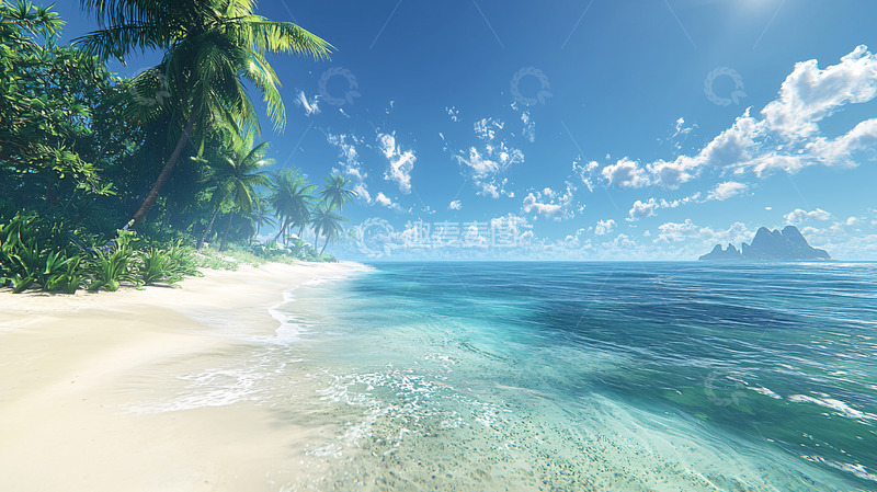 高清大图下载【趣麦麦图】热带海滩