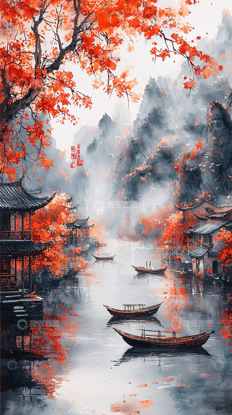 高清大图下载【趣麦麦图】水墨画