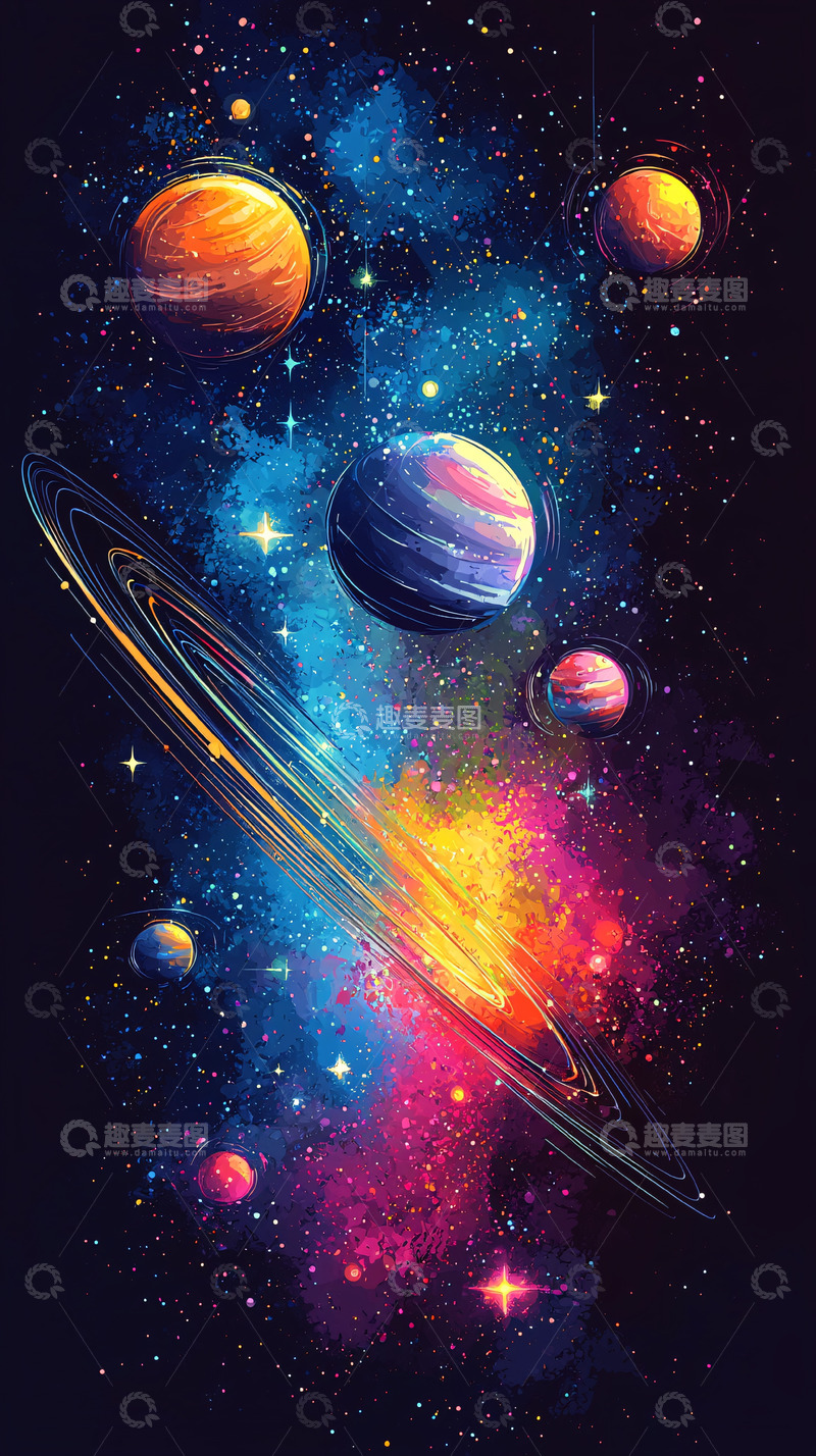 高清大图下载【趣麦麦图】宇宙星球壁纸