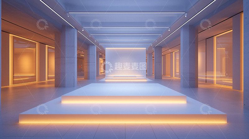 高清大图下载【趣麦麦图】未来感长廊