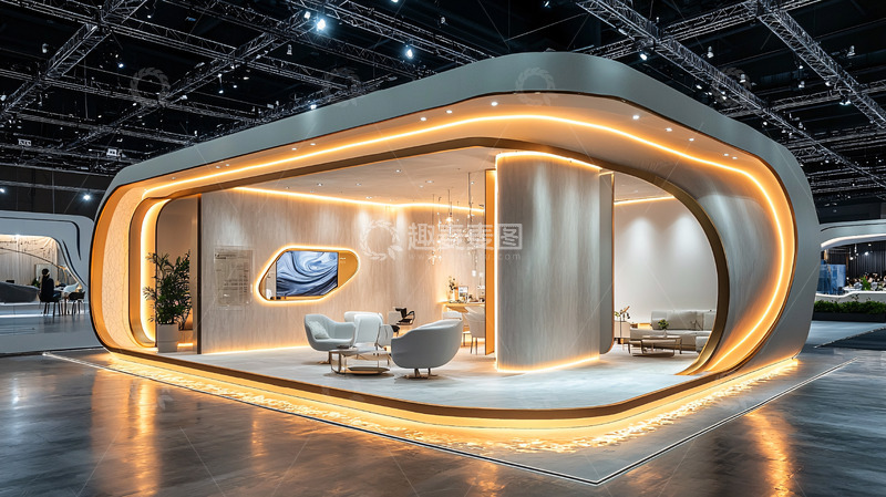 高清大图下载【趣麦麦图】未来感展台设计