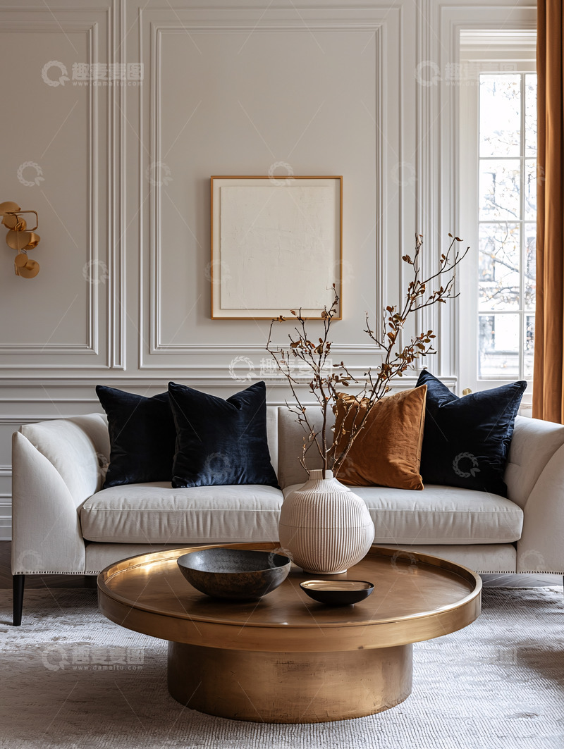 高清大图下载【趣麦麦图】现代轻奢客厅装饰