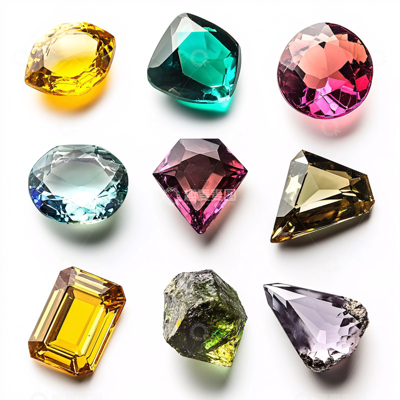 高清大图下载【趣麦麦图】彩色宝石