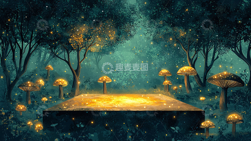 高清大图下载【趣麦麦图】萤火森林