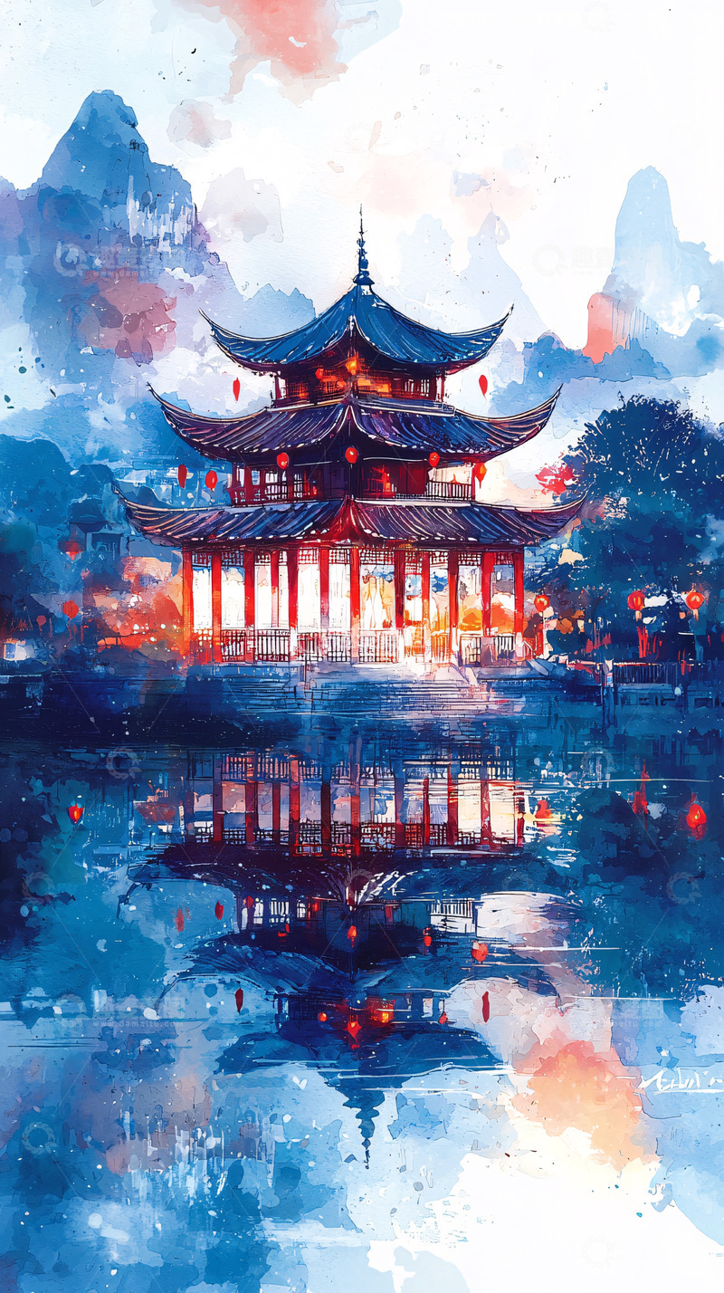 高清大图下载【趣麦麦图】水墨画