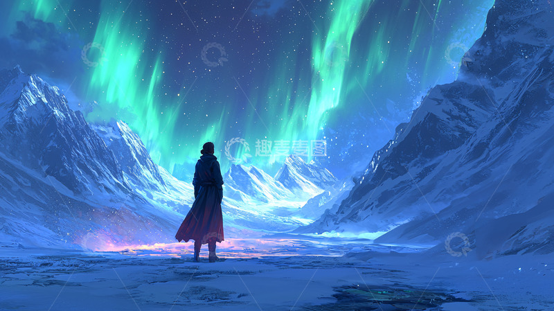 高清大图下载【趣麦麦图】极光