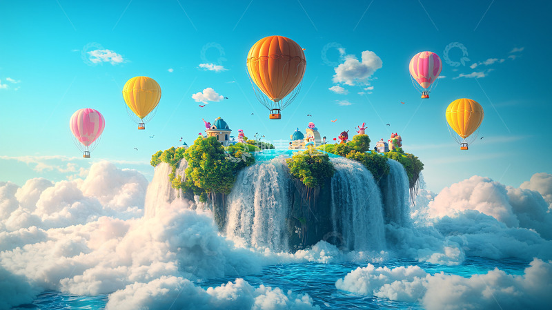 高清大图下载【趣麦麦图】梦幻岛屿