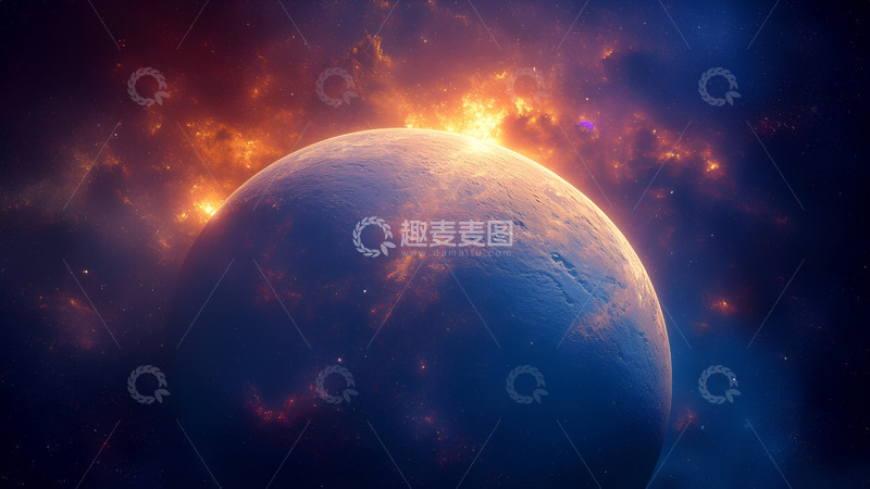 高清大图下载【趣麦麦图】创意高清宇宙星空极光摄影图3
