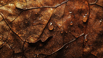 枯叶纹理特写
