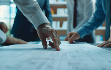 建筑行业图纸开会人物场景1