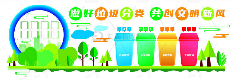 公众环卫文化墙