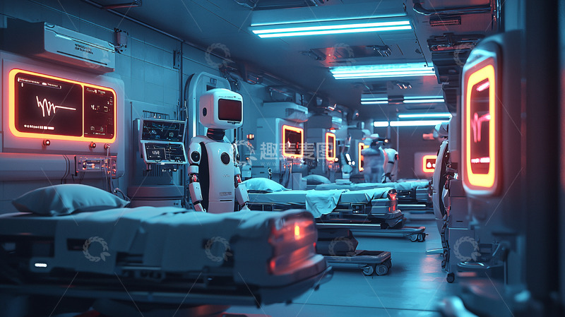 高清大图下载【趣麦麦图】未来医院病房3