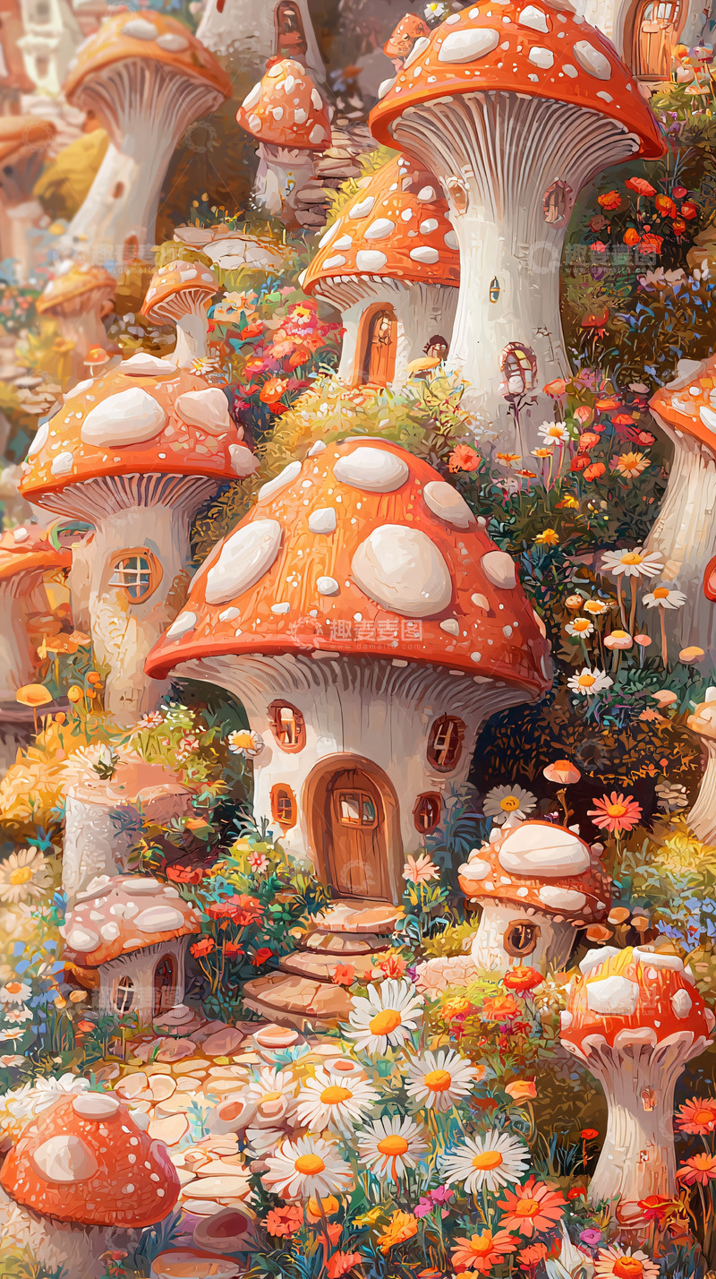 高清大图下载【趣麦麦图】蘑菇屋