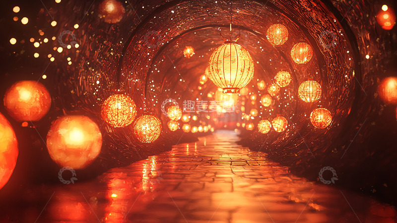 高清大图下载【趣麦麦图】光影隧道