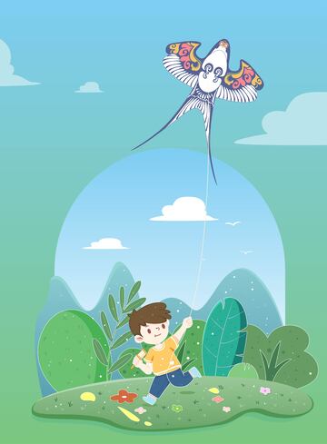 踏青,清明,春天,放风筝