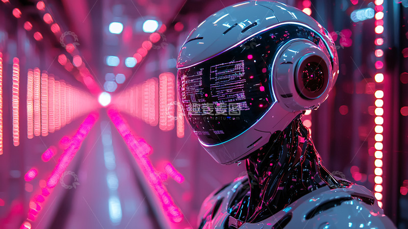 高清大图下载【趣麦麦图】未来感机器人