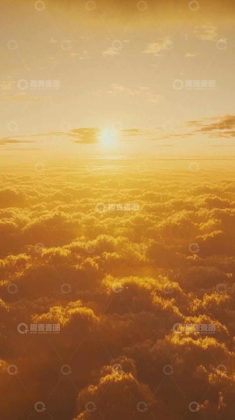 高清大图下载【趣麦麦图】日出云海