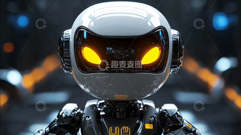 高清大图下载【趣麦麦图】科幻风小机器人