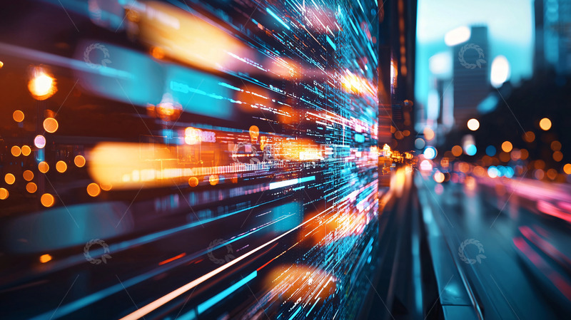 高清大图下载【趣麦麦图】流光溢彩的城市夜景