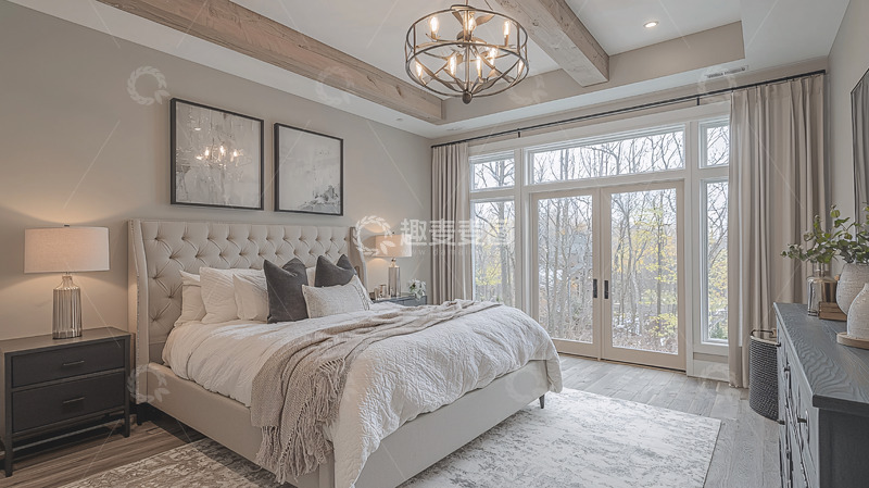 高清大图下载【趣麦麦图】现代简约卧室15