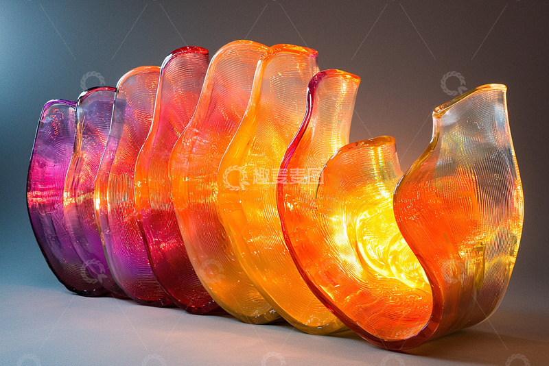 高清大图下载【趣麦麦图】流光溢彩的树脂艺术品