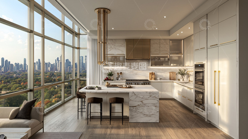 高清大图下载【趣麦麦图】现代简约风格厨房20