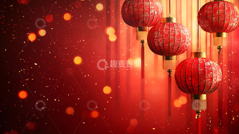 高清大图下载【趣麦麦图】红色灯笼