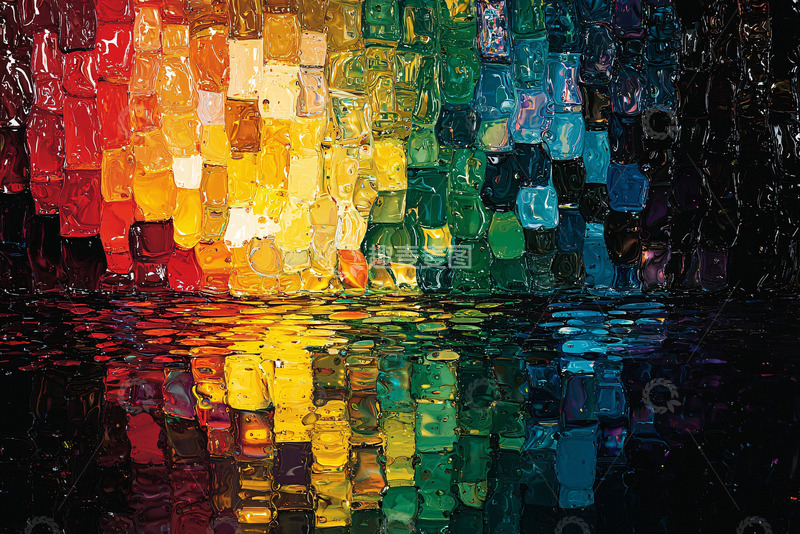 高清大图下载【趣麦麦图】彩虹色块