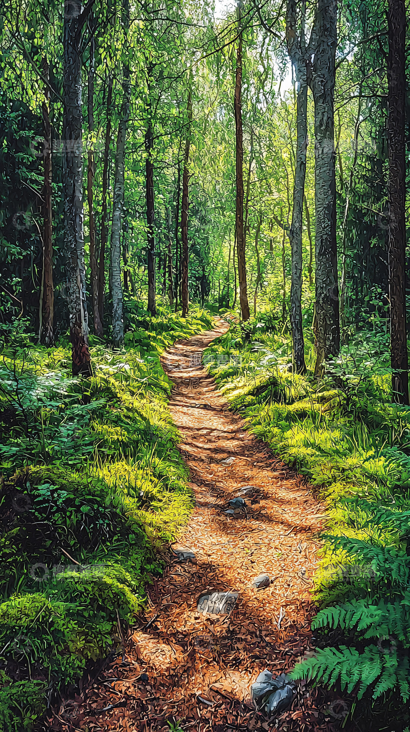 高清大图下载【趣麦麦图】森林小路