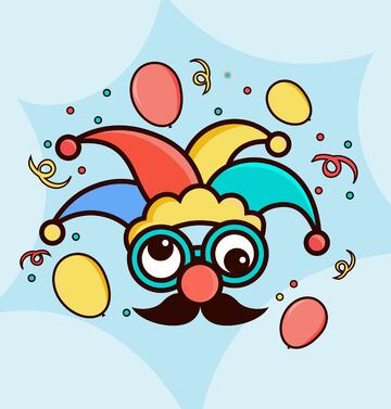 节日 开心 马戏 胡子叔叔 气球