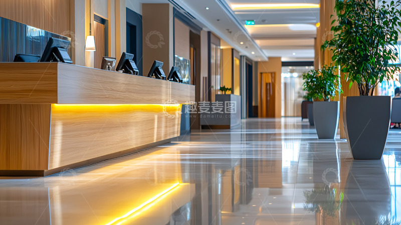 高清大图下载【趣麦麦图】酒店大堂前台