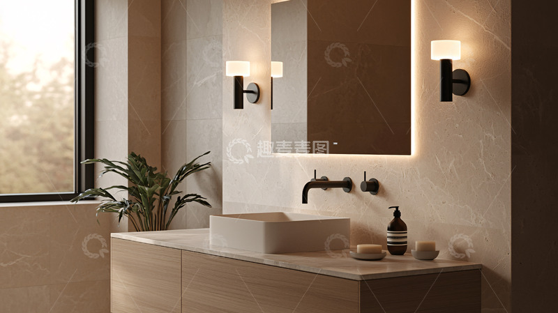 高清大图下载【趣麦麦图】现代简约浴室灯