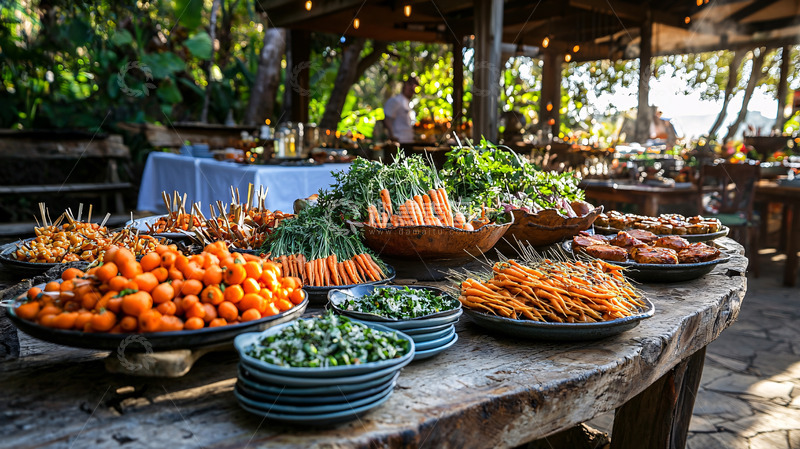 高清大图下载【趣麦麦图】户外自助餐