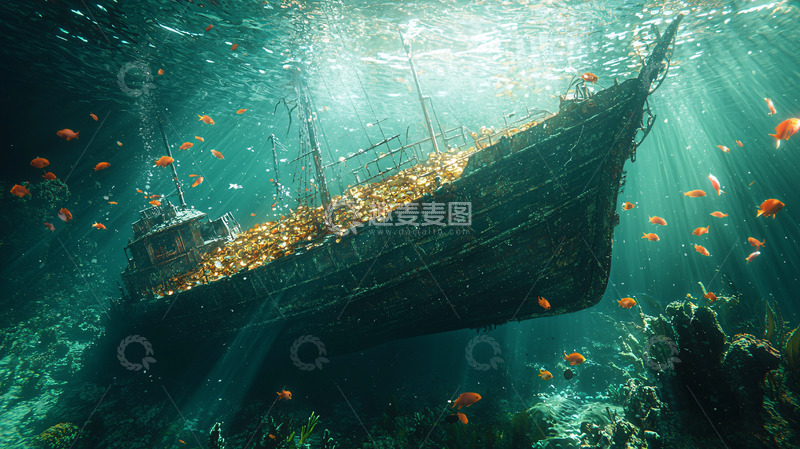 高清大图下载【趣麦麦图】沉船