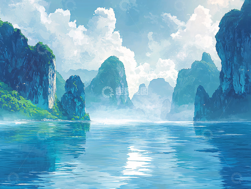 高清大图下载【趣麦麦图】山水画