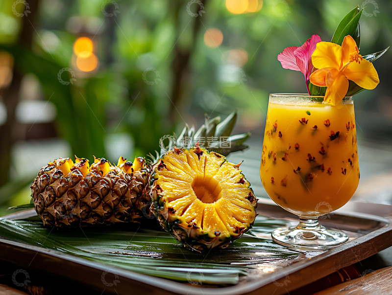 高清大图下载【趣麦麦图】热带水果饮品