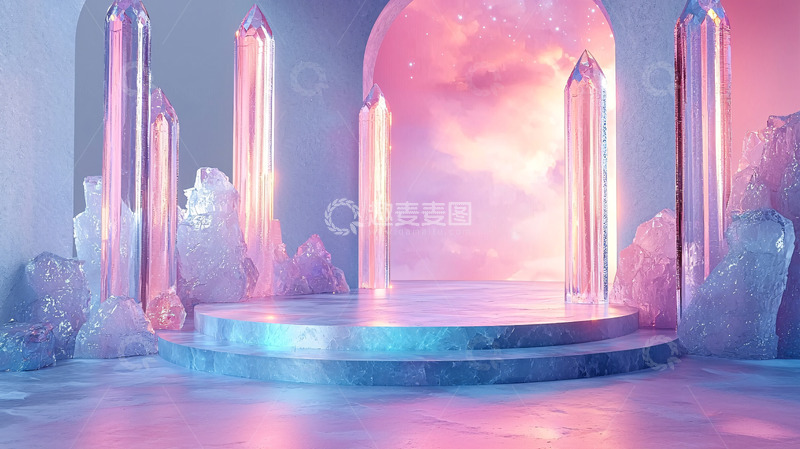 高清大图下载【趣麦麦图】梦幻水晶舞台