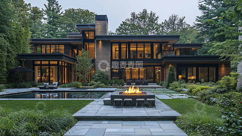 高清大图下载【趣麦麦图】现代风格别墅