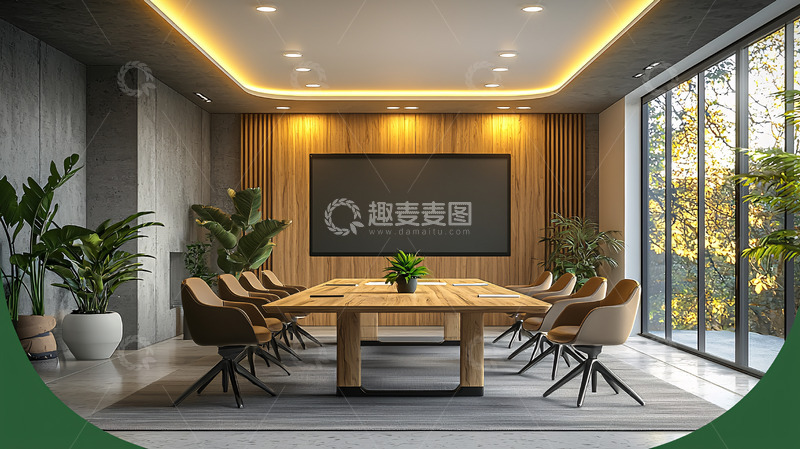 高清大图下载【趣麦麦图】现代简约会议室