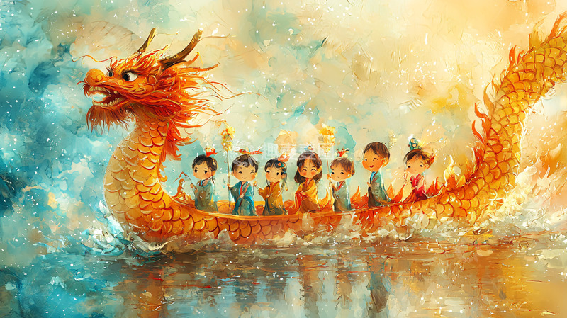 高清大图下载【趣麦麦图】龙舟